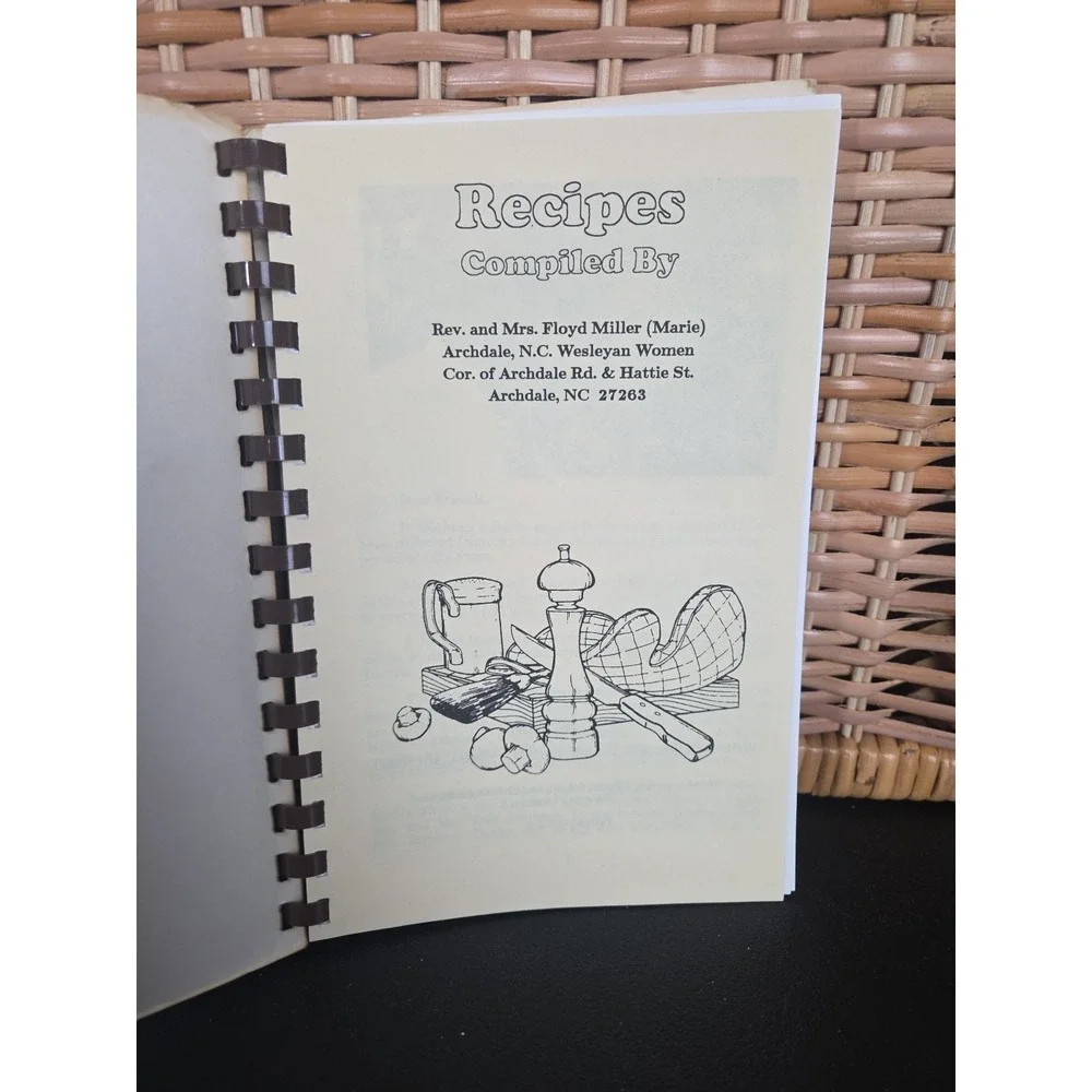 Archdale Wesleyan Church Cookbook Archdale, North Carolina 1994‎ Vintage